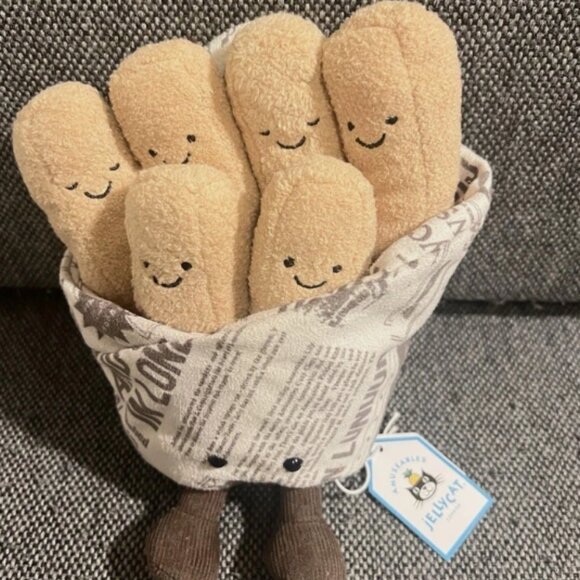 Jellycat We Are Cosy Chips Plush Rare Selfridges London Exclusive NWT & Dust Bag - Picture 1 of 7